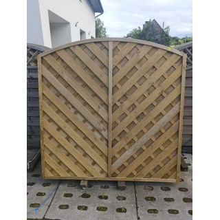 Płot lamelowy diagonalny