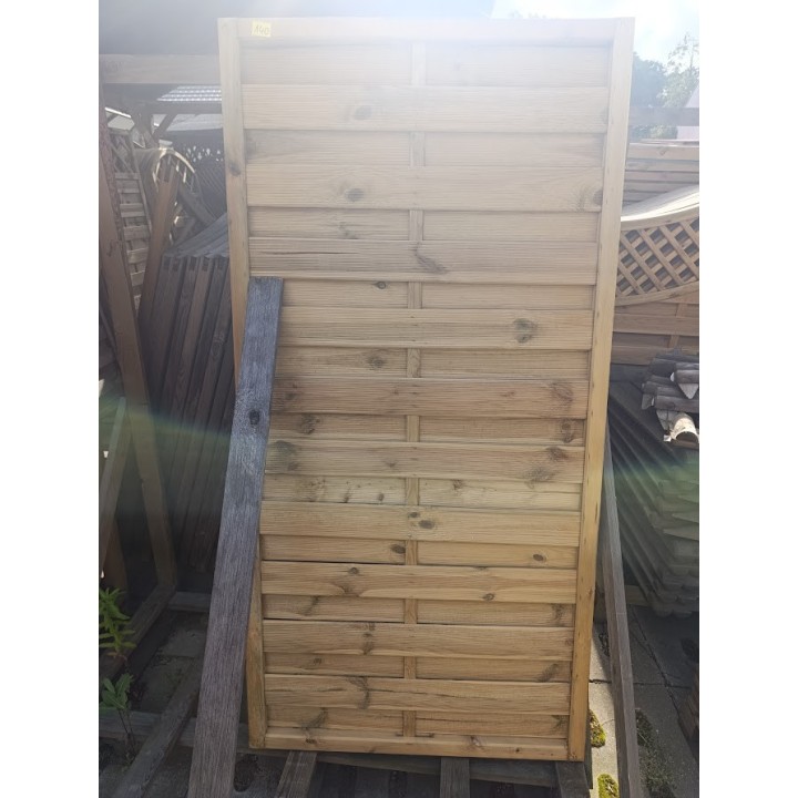 Płot lamelowy Ewa pełny