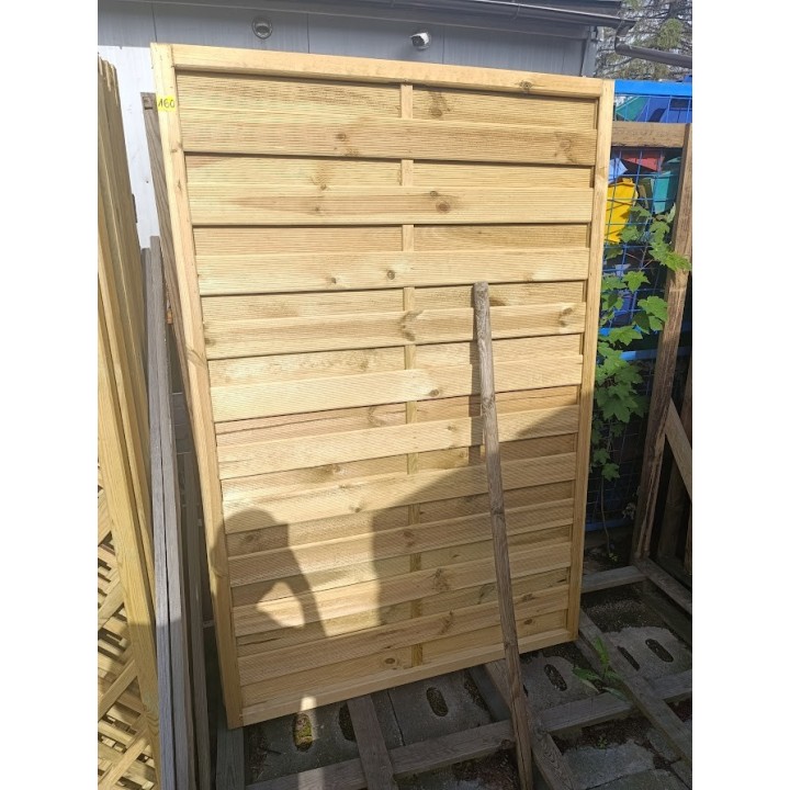 Płot lamelowy Ewa pełny