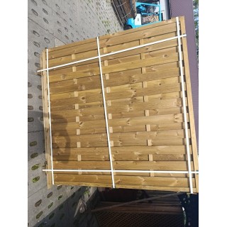 Płot lamelowy Ewa pełny