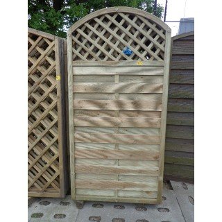 Płot lamelowy Elwira z kratką Dud