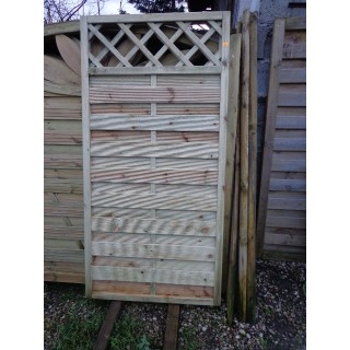 Płot lamelowy Ewa pełny