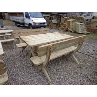 Meble stół i 2 ławy