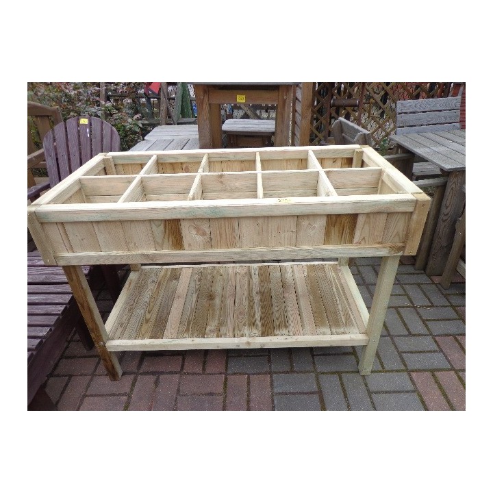 Stół z przegródkami na zioła